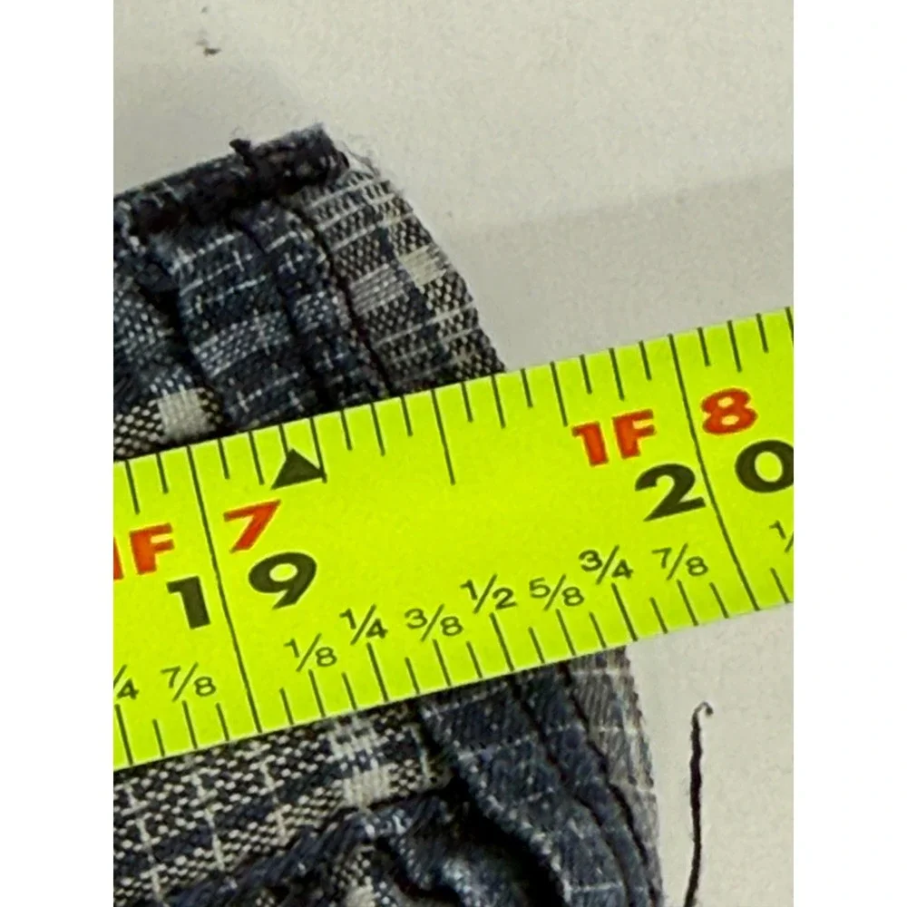 Tommy Bahama Plaid Linen Silk Blend‎ Mens 40 Shorts Blue Beige Tan Casual